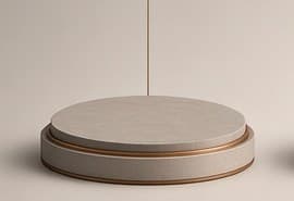 Base circular de maqueta, etapa de diagnóstico del terreno (imagen de ejemplo)